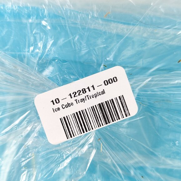 NEW 2 x Tupperware Ice Cube Tray Tropical Blue Silicone Bottom Pop Out Cubes - Picture 4 of 8
